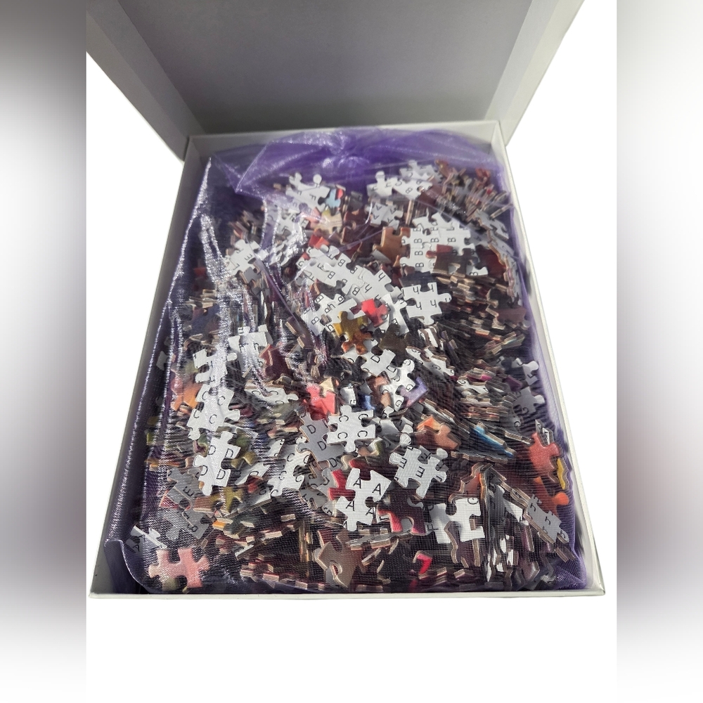 Flower Fairy 1,000 Piece Jigsaw Puzzle Colorful Floral Fantsy Art NWOT - Picture 4 of 10